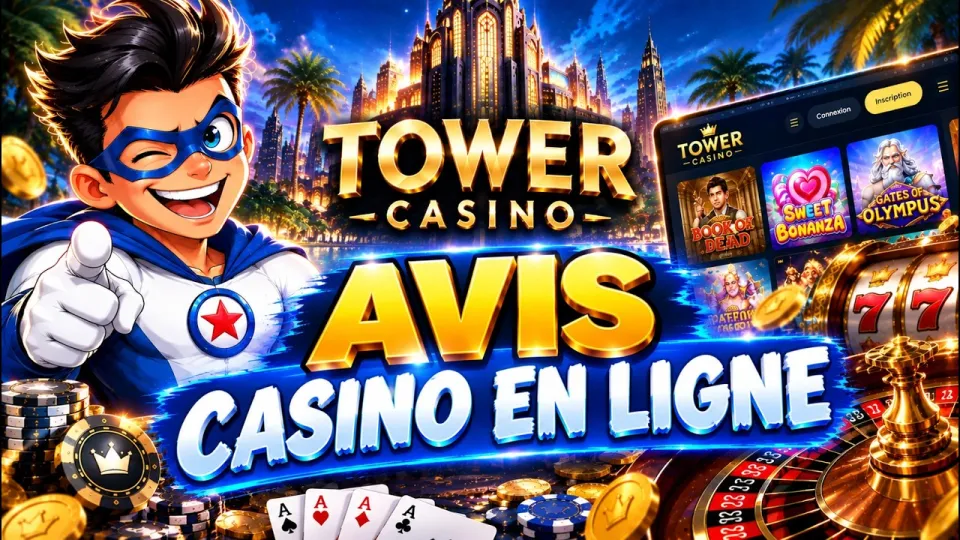 Casino en ligne : Découvrez Tower Casino, un site fiable et attractif